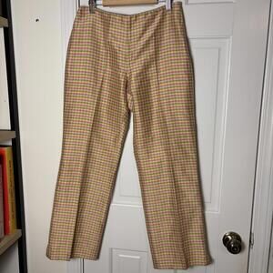 Ann Taylor 90s Silk Plaid Pants 2